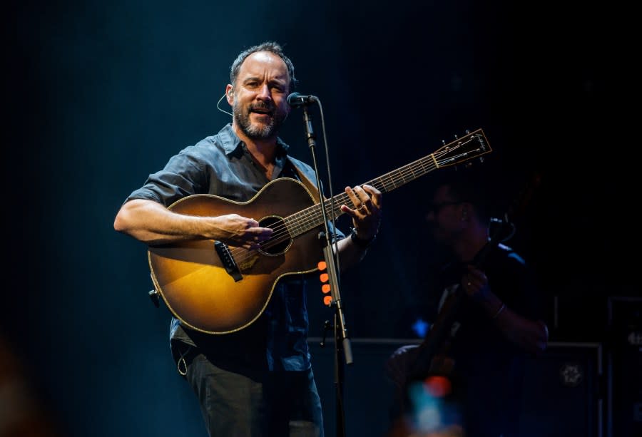 Dave Matthews, of Dave Matthews Band, performs on Tuesday, July 27, 2021, at Ameris Bank Amphitheatre in Alpharetta, Ga. (Photo by Paul R. Giunta/Invision/AP)