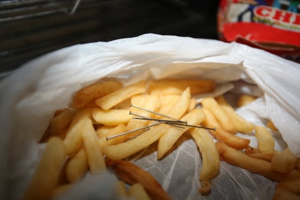 Six nails found in takeaway meal