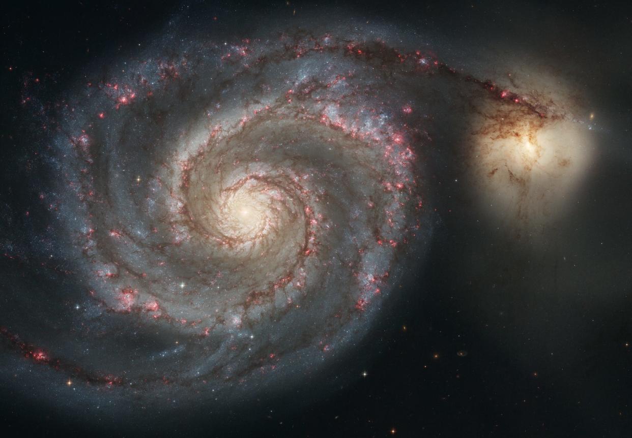  Messier 51 Whirlpool Galaxy Hubble NASA Space