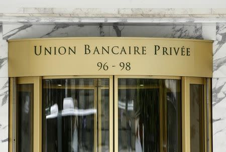 File photo of the building of the Union Bancaire Privee (UBP) is pictured in Geneva August 8, 2008. REUTERS/Denis Balibouse
