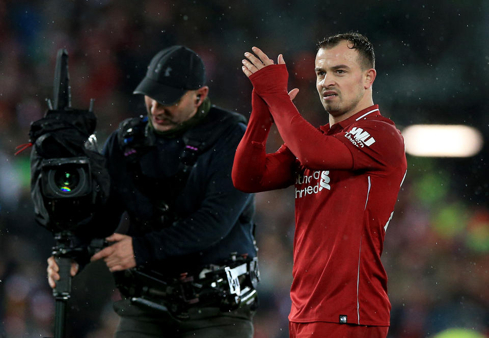 Xherdan Shaqiri has made an impression since his summer move to Liverpool (Peter Byrne/PA)