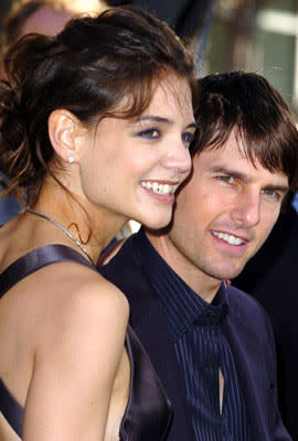 Premiere: Katie Holmes and Tom Cruise at the Hollywood premiere of Warner Bros. Pictures' Batman Begins - 6/6/2005 Photo: Steve Granitz, WireImage.com