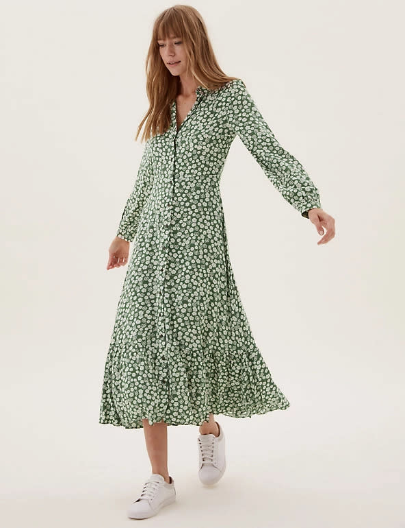 The M&S floaty dress is the versatile dress to see you through all occasions. (M&S)