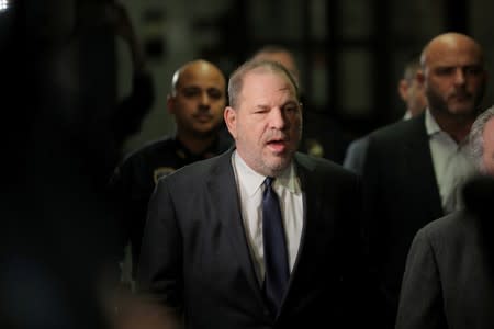 FILE PHOTO - Film producer Harvey Weinstein arrives at New York Supreme Court in New York City