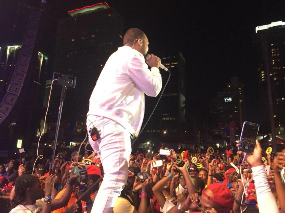 Richard Cave, who formed the band KAI after his popular Haitian music boy band CaRiMi shocked the industry by breaking up, performs during Miami’s Haitian Compas Festival in 2017. Jacqueline Charles/jcharles@miamiherald.com