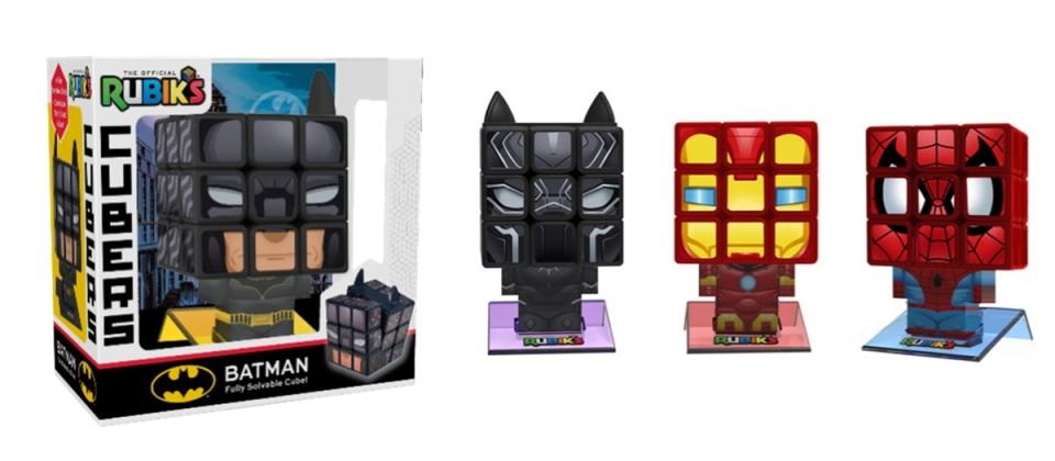 Batman and Marvel Rubik's Cubers themed solvable puzzles. 