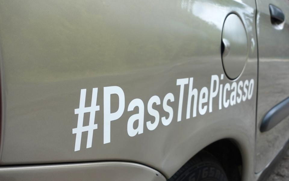 Vehicle-sourcing specialist Ashley Winston created the hashtag 'Pass the Picasso', encouraging others to clock up more miles on his beloved car