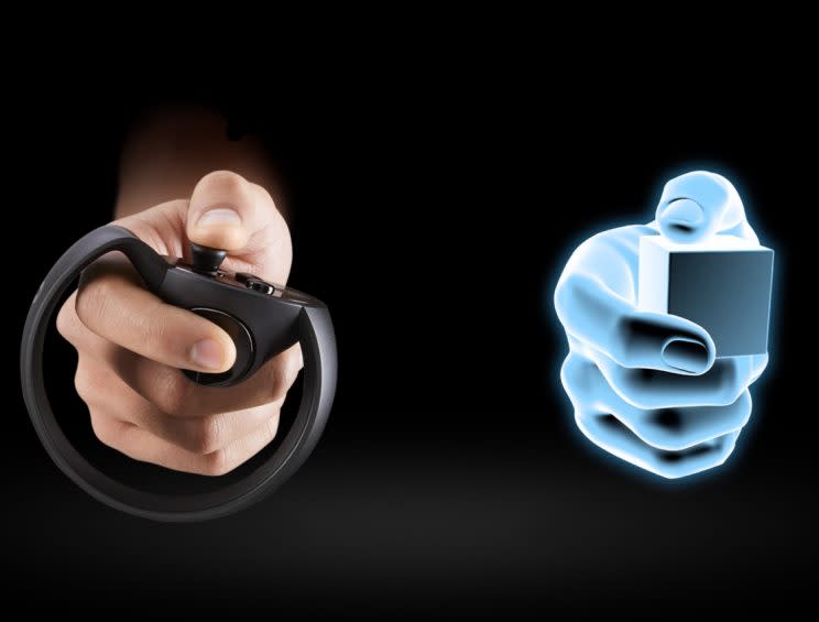 Oculus Touch immersion.