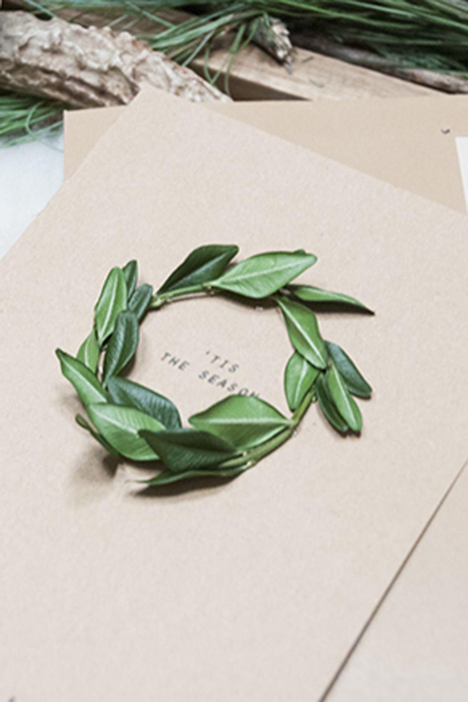 Evergreen Wreath Card