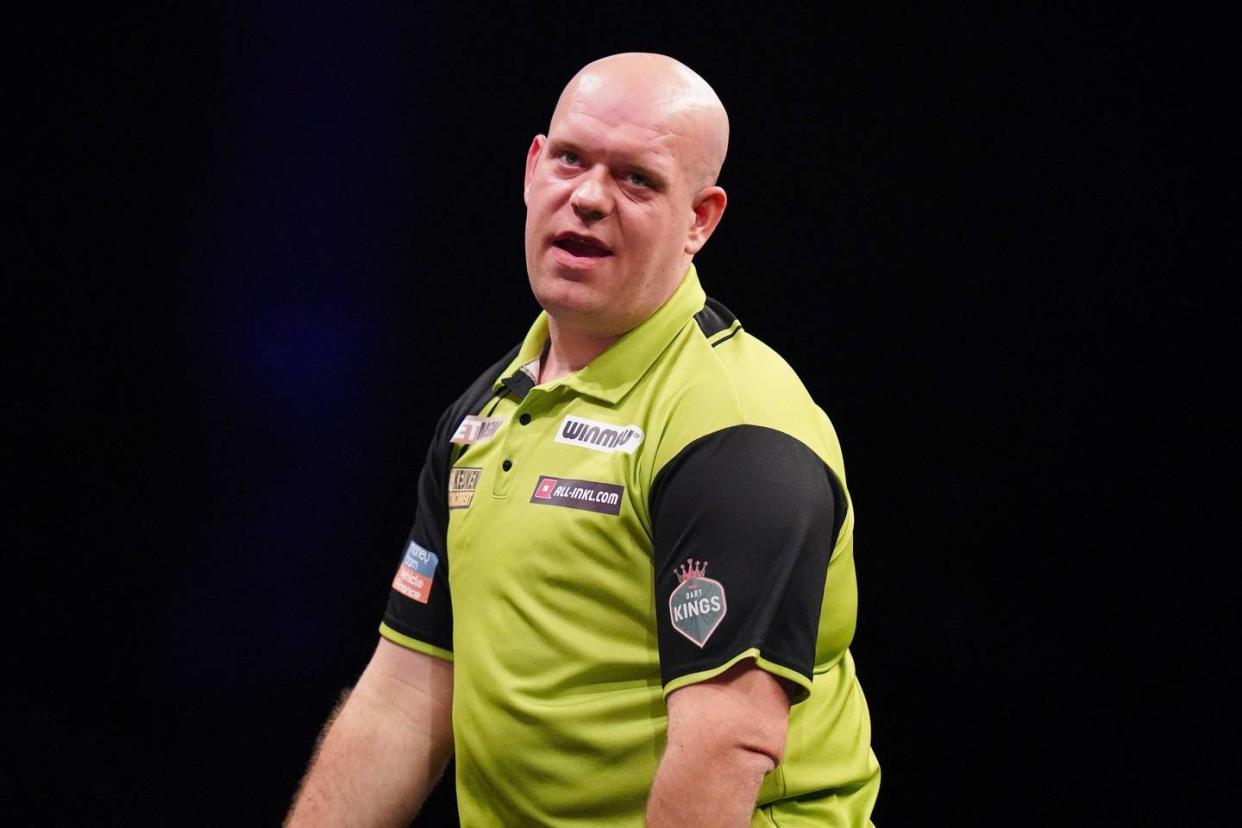 Van Gerwen mit böser Bruchlandung