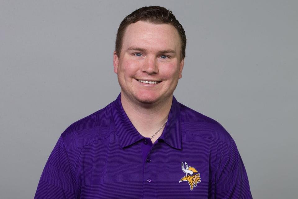 Mandatory Credit: Photo by AP/Shutterstock (9627005a) This is a photo of Adam Zimmer of the Minnesota Vikings NFL football team. This image reflects the Minnesota Vikings active roster as of Monday, June 12, 2017. (AP Photo) Minnesota Vikings NFL football team 2017 roster - 4 May 2017