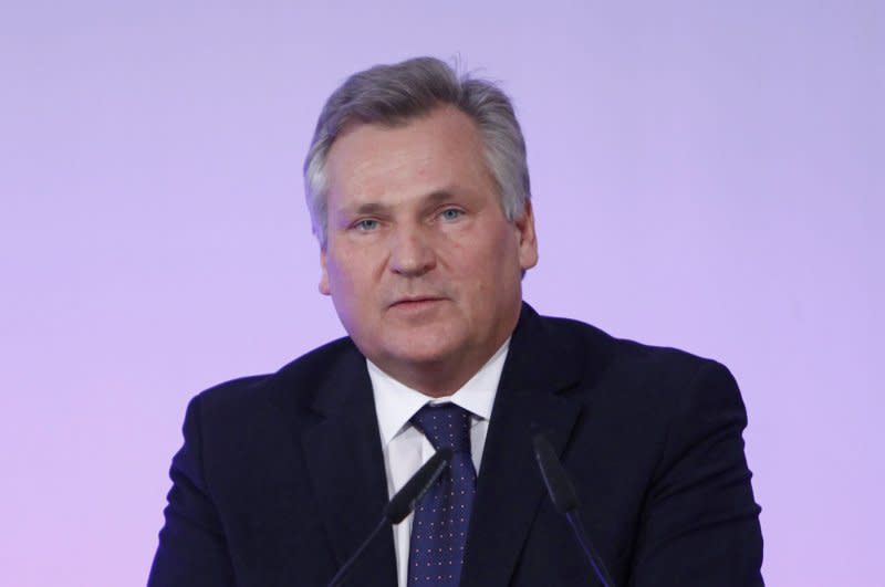 On November 19, 1995, in a close presidential runoff election in Poland, former Communist Party leader Aleksander Kwasniewski defeated incumbent Lech Walesa. File Photo by David Silpa/UPI