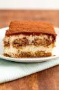 <p>Tiramisu is admittedly a bit of a process to make, but it's <em>so</em> worth it. Set yourself up for success by keeping your workspace as tidy as possible, particularly when dipping your ladyfingers in the <a href="https://www.delish.com/entertaining/g32009640/best-rum-brands/" rel="nofollow noopener" target="_blank" data-ylk="slk:rum;elm:context_link;itc:0;sec:content-canvas" class="link ">rum</a> and coffee.<br><br>Get the <strong><a href="https://www.delish.com/cooking/recipe-ideas/recipes/a58091/easy-tiramisu-recipe/" rel="nofollow noopener" target="_blank" data-ylk="slk:Tiramisu recipe;elm:context_link;itc:0;sec:content-canvas" class="link ">Tiramisu recipe</a></strong>.</p>