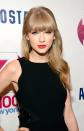 Taylor Swift<br>This pop sensation changes her hairdos as often as she changes boyfriends, but the cascading waves and girly bangs she’s been sporting recently is our favorite.