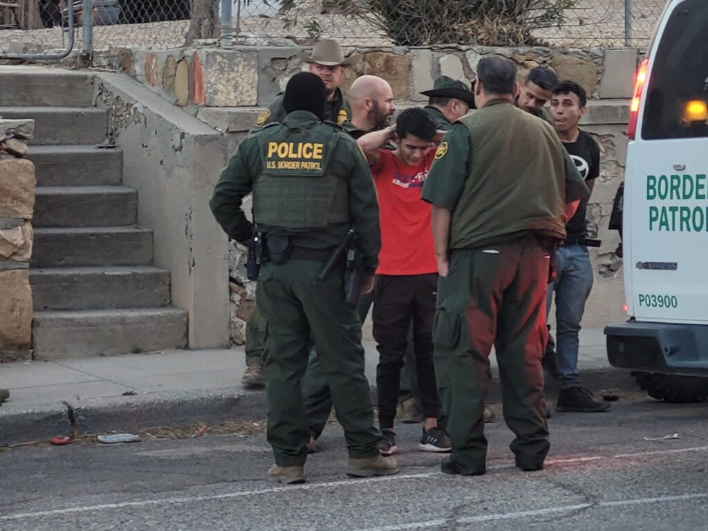 Border Patrol officers detain two men
