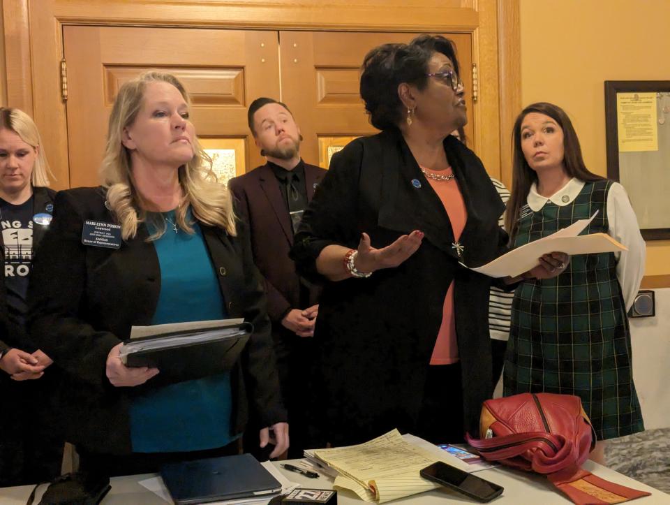 Kansas House Democrats said that they and public schools may look into a lawsuit if the Legislature fails to follow a state statute mandating it fund at least 92% of excess special education costs in the state's public schools.