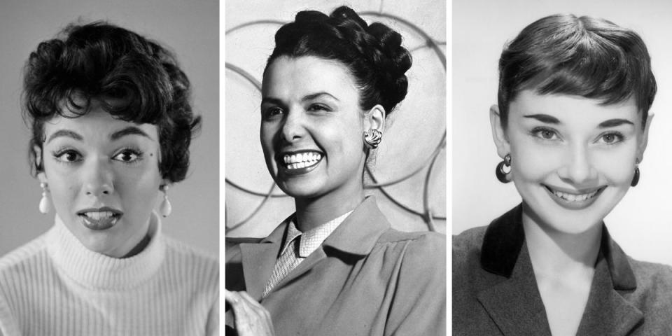 Hollywood stars like Rita Moreno, Lena Horne and Audrey Hepburn were clearly fans of the statement earring. But the pairs shown here somehow manage to be both bold and understated -- they're chunky, but not too big, and they still draw attention to the face. Plus, they look just as stylish now as they did back then.