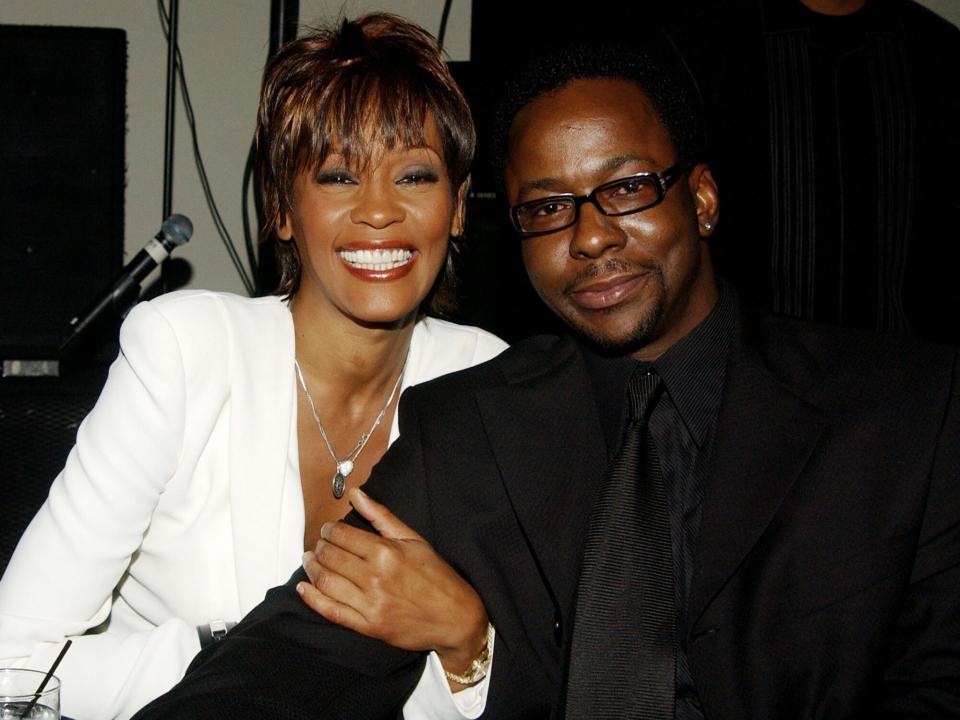 Whitney Houston and Bobby Brown