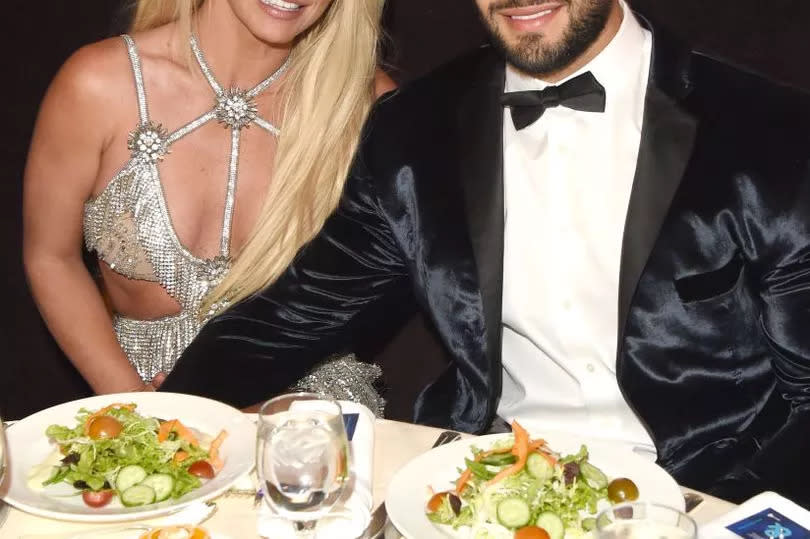 Britney Spears with former husband Sam Asghari at an event in 2018