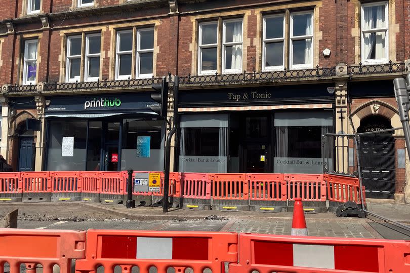 The owners of Tap & Tonic in Grantham fear they may have to close down because of the works