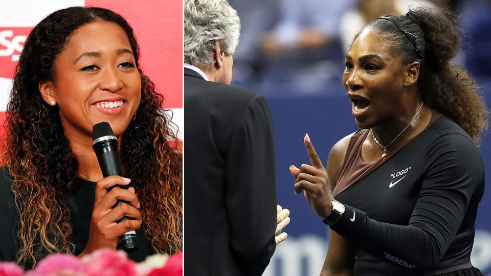 Naomi Osaka had an incredibly positive take on the Serena drama. Pic: Reuters/Getty