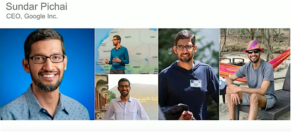 Sundar Pichai collage