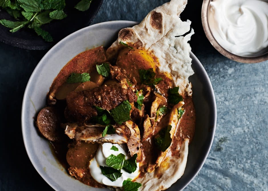 Spiced Chicken with Chickpeas and Spinach