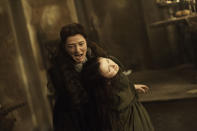 Michelle Fairley and Kelly Long in the "Game of Thrones" episode, "The Rains of Castamere."