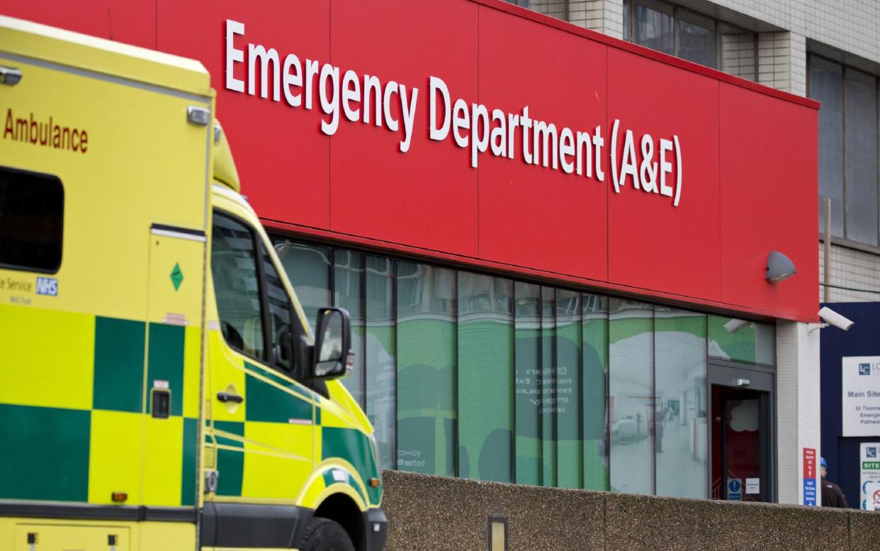 The NHS has been accused of presenting Accident & Emergency statistics in a way which could “mislead” the public - AFP
