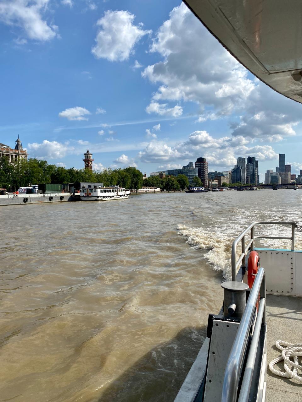 View out the back of the boat