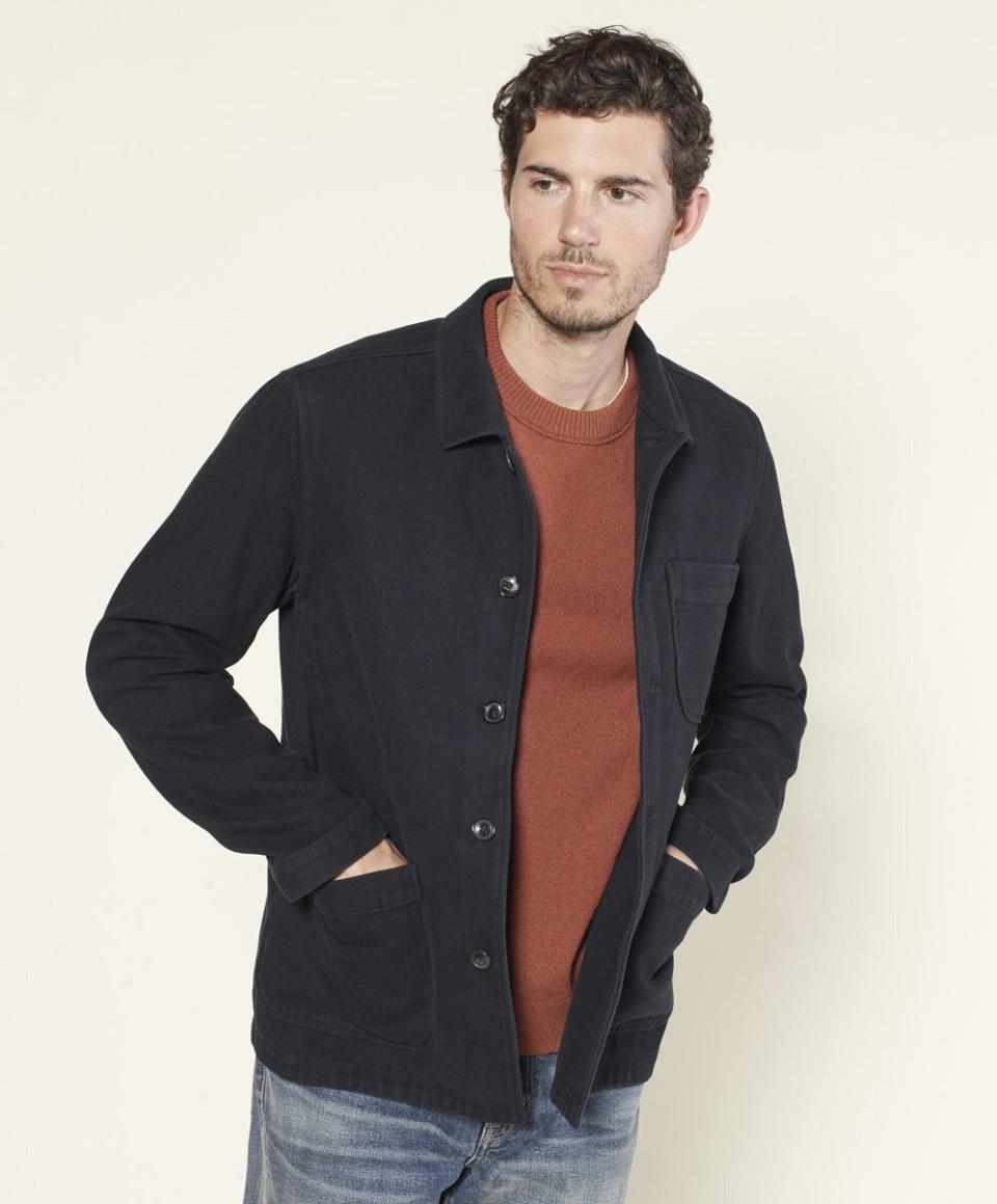 This <a href="https://fave.co/2sQI3N0" target="_blank" rel="noopener noreferrer">lightweight Outerknown jacket</a> is made with 100% cotton.&nbsp; (Photo: Outerknown )