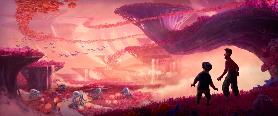 Walt Disney Animation Studios’ original action-adventure “Strange World” journeys deep into an uncharted and treacherous land where fantastical creatures await the legendary Clades, a family of explorers whose differences threaten to topple their latest — and by far — most crucial mission.