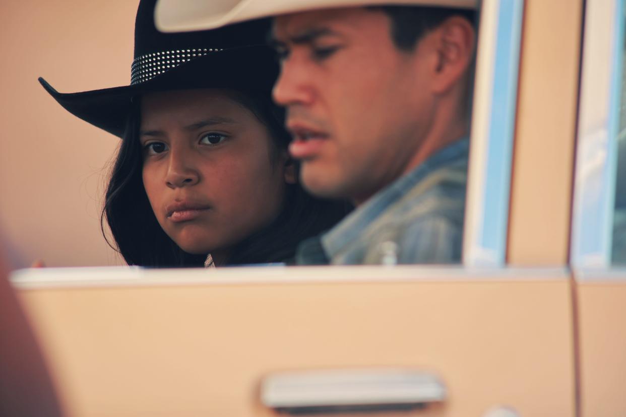 Two young Navajo cousins from different worlds bond during a summer on their grandmother's Arizona ranch in "Frybread Face and Me."