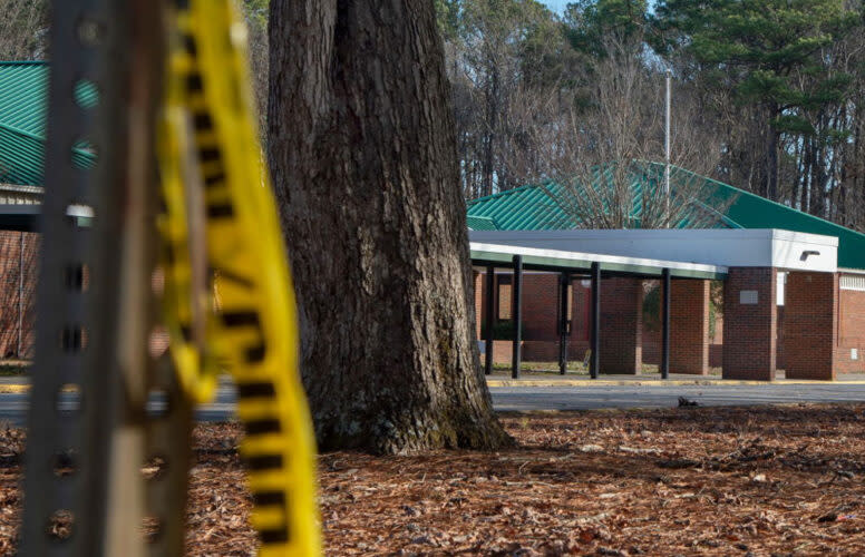 Richneck Elementary School in Newport News, Virginia, where a teacher was shot by a six-year-old student in early January. (Jay Paul/Getty Image)