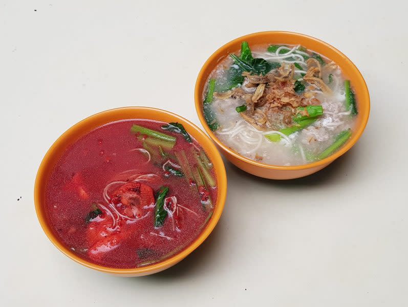 qiu rong ban mian - dishes