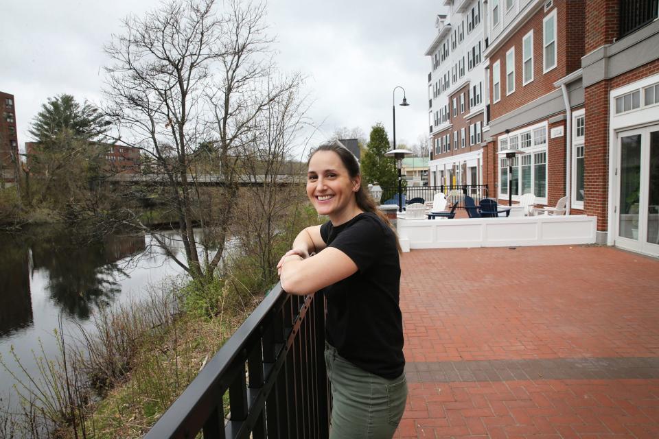 Rebekah Krieger, chef and owner of Two Bees Café + Patisserie, is excited to be offering deck space on the Cochecho River in Dover.