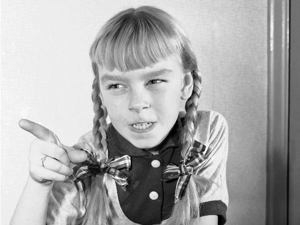 Patty McCormack in "The Bad Seed" 1954 movie