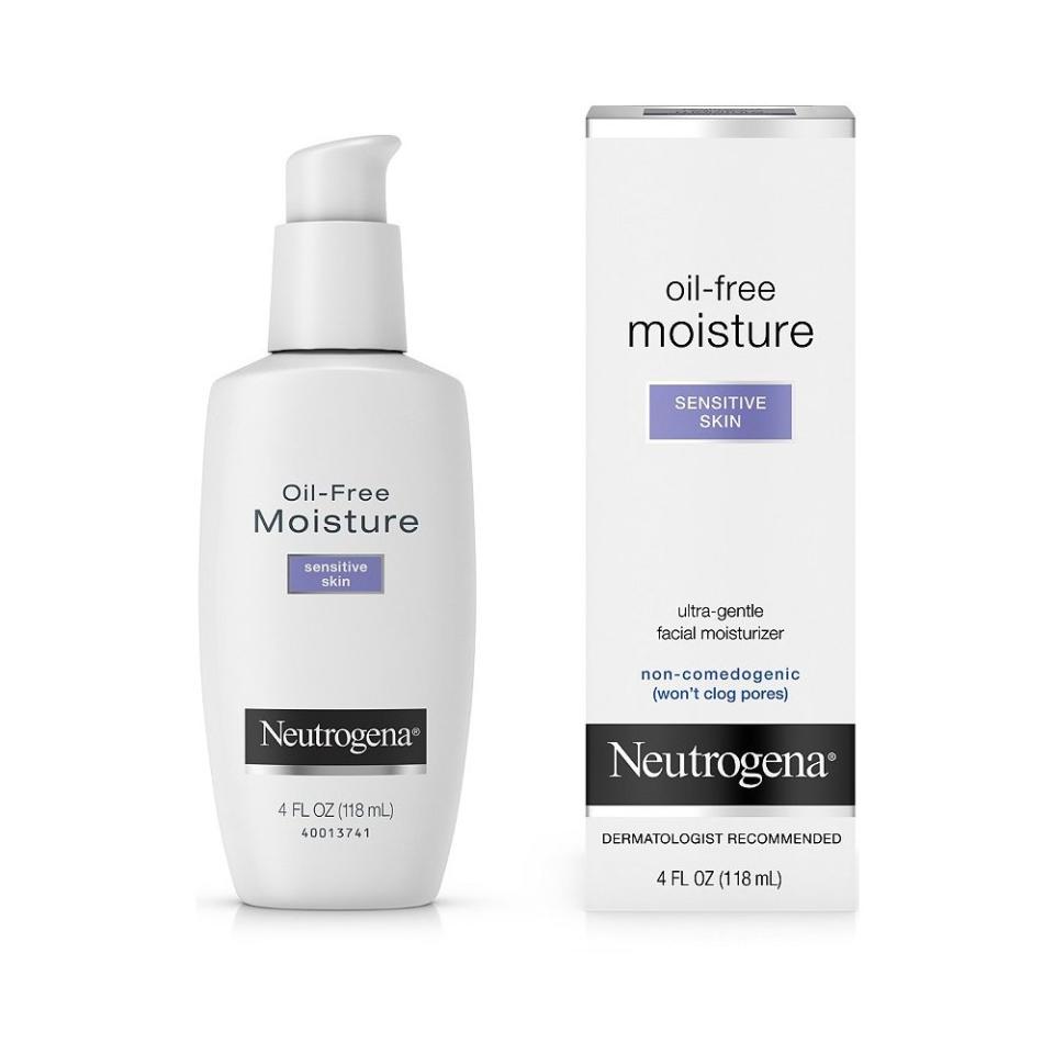 Moisturizer: Neutrogena Oil-Free Moisture Sensitive Skin Ultra-Gentle Facial Moisturizer 