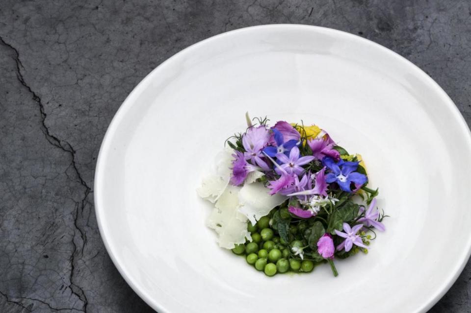 Flower power: Lyle's vegetarian set menu offers a feast for the eyes (Per-Anders Jorgensen)