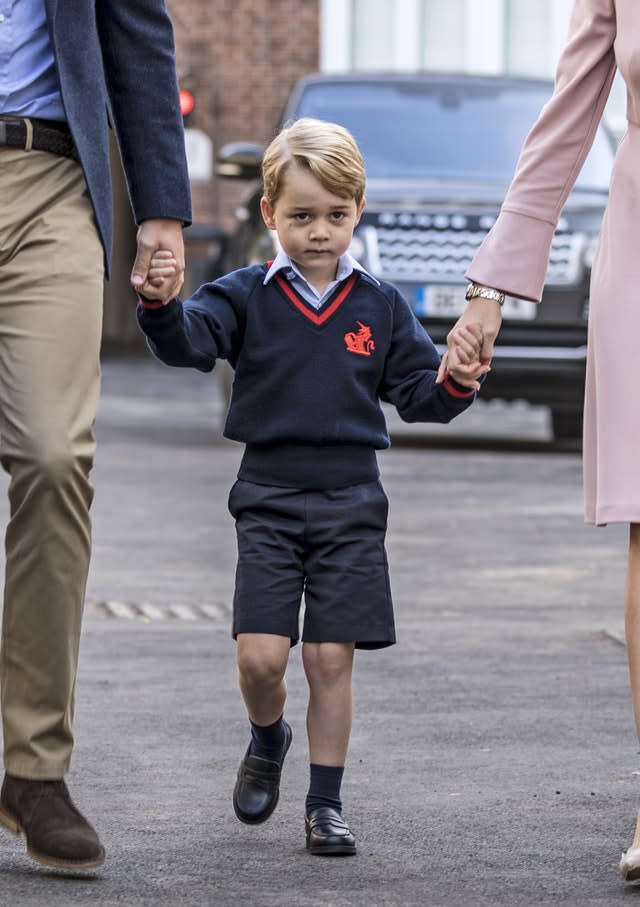 Prince George first day at school