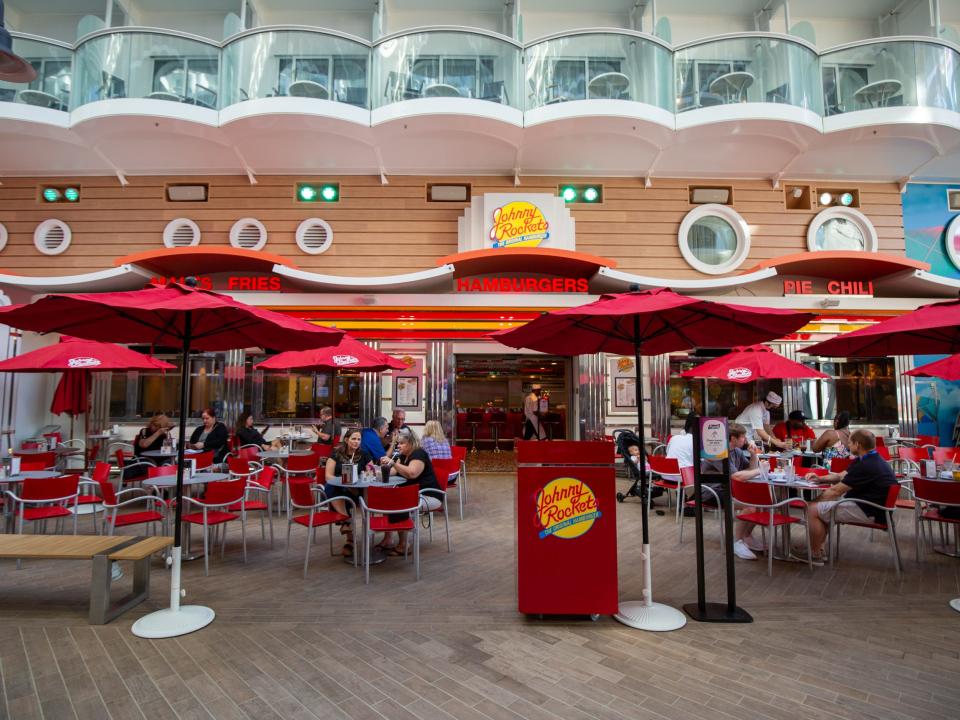 Johnny Rockets at Boardwalk neighborhood on Royal Caribbean's Wonder of the Seas