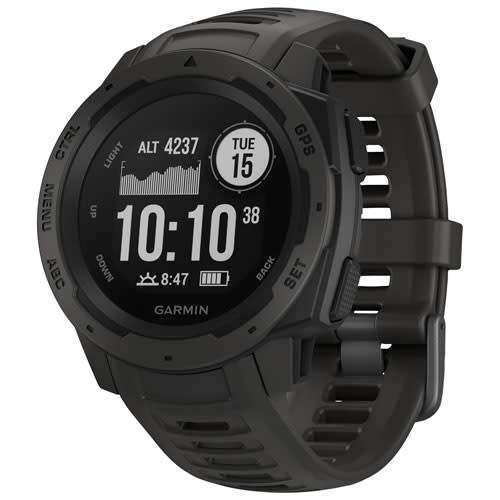 Save $100 Garmin Instinct 45mm GPS Watch with Heart Rate Monitor. Image via Best Buy.