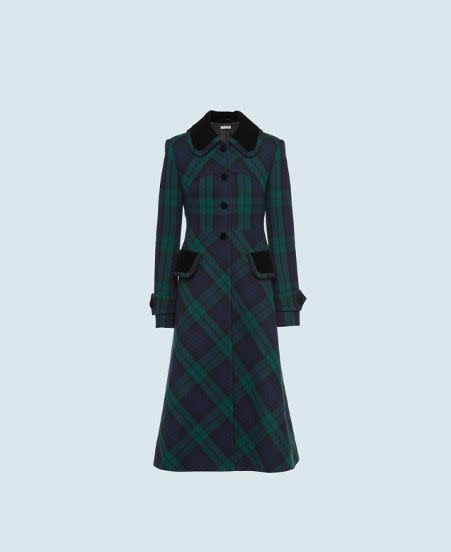 <p><a class="link " href="https://www.miumiu.com/gb/en/ready_to_wear/coats_and_jackets/products.single-breasted_double-weave_tartan_coat.MS1752_CIO_F035G.html" rel="nofollow noopener" target="_blank" data-ylk="slk:SHOP NOW;elm:context_link;itc:0;sec:content-canvas">SHOP NOW</a></p>