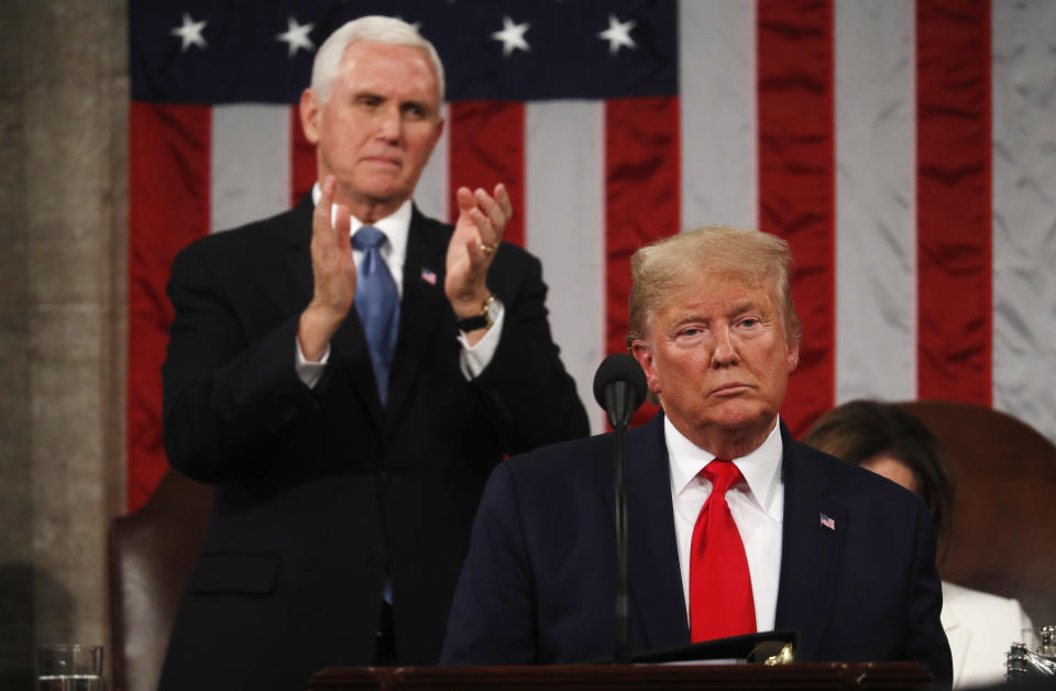 President Donald Trump delivers his State of the Union address on Tuesday. 