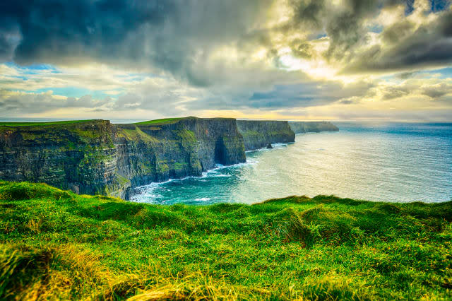Magnificent Cliffs of Moher, Ireland in winter