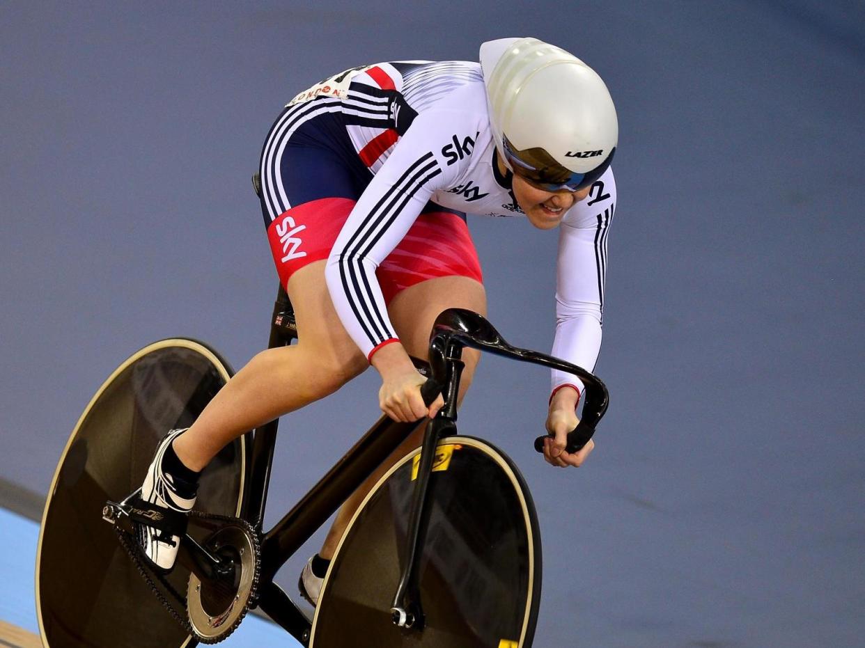 Jess Varnish competing in London in 2016: Getty Images