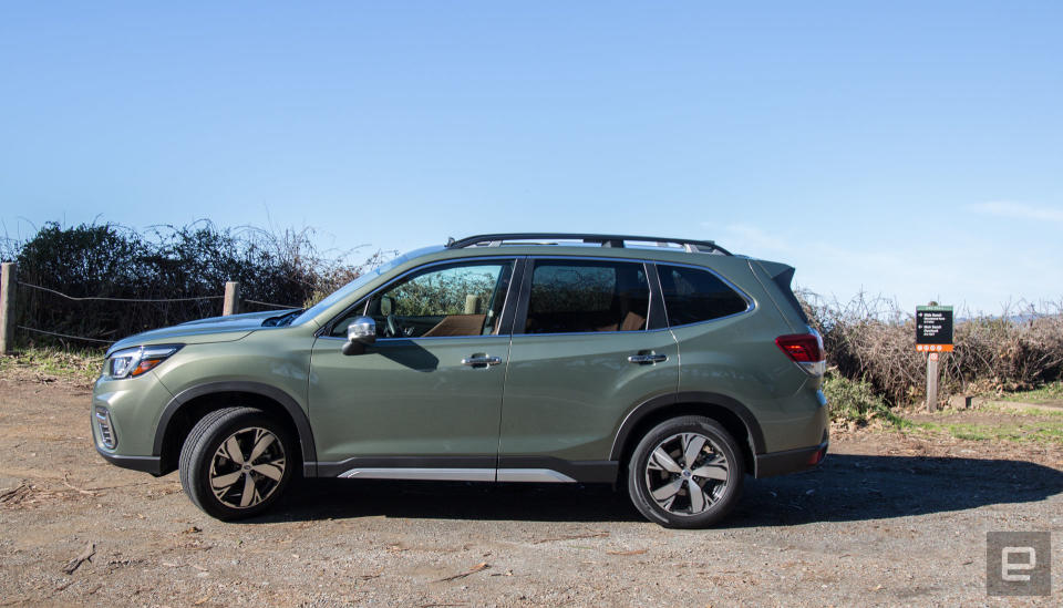 The boxy Subaru Forester (starting at $24,295) has grown over the years. From