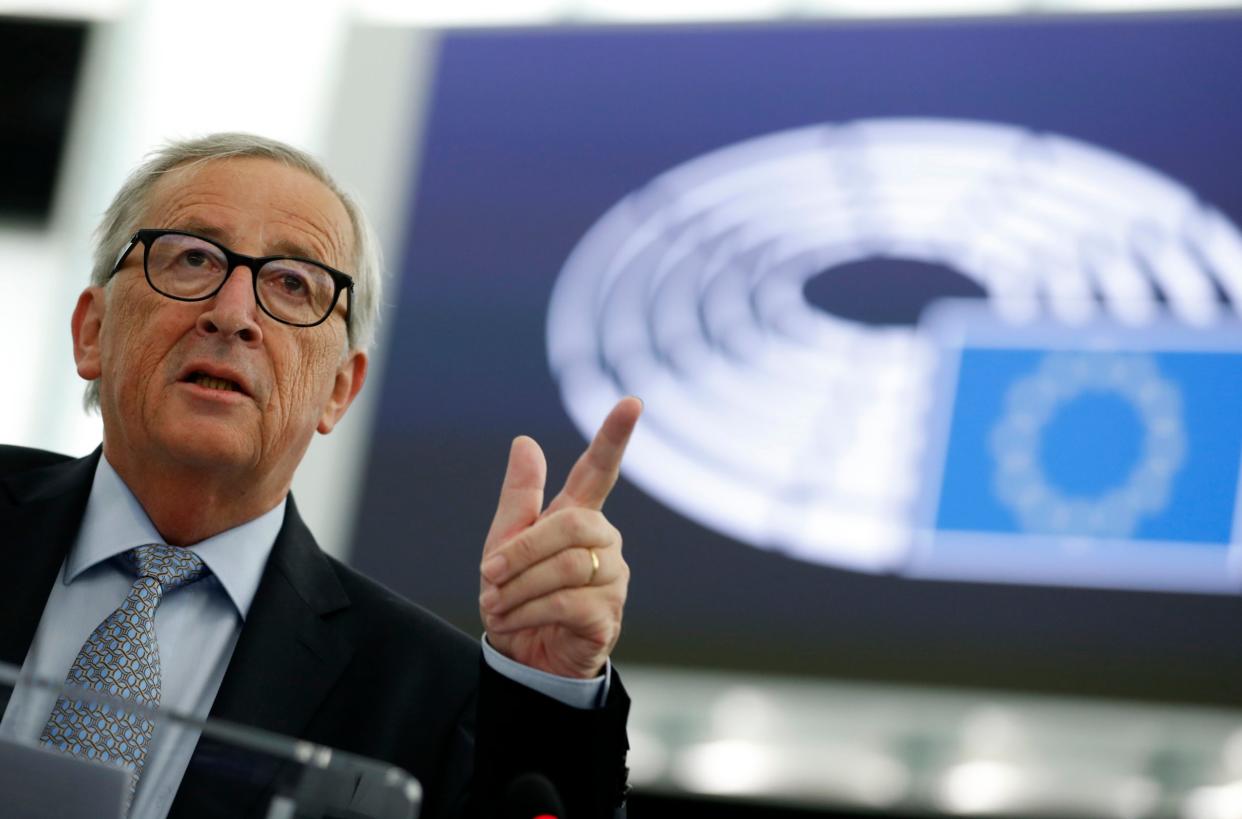 Jean-Claude Juncker has reiterated his concerns of the 'catastrophic consquences' of a no-deal Brexit: AP