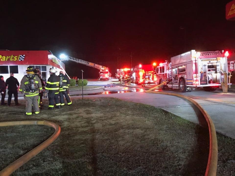 What authorities first thought was a burglar at Advance Auto Parts turned out to be a fire in the store located at 2440 S. U.S. Highway 29 in Gonzalez.