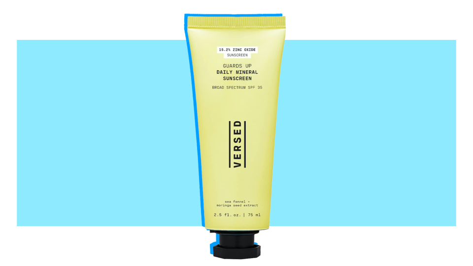 One layer of the Versed Guards Up Daily Mineral Sunscreen Broad Spectrum left my skin feeling hydrated and looking dewy, but it proved to be problematic after leaving streaks on my face.